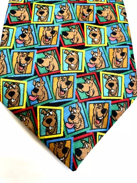 Vintage 1997 Scooby-Doo Portraits Cartoon Network Novelty Necktie Hanna-Barbera