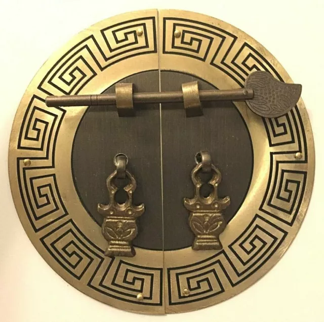 New 5.5" 5-1/2" Chinese Brass Face Plates Cabinet Door Pulls Furniture Hardware