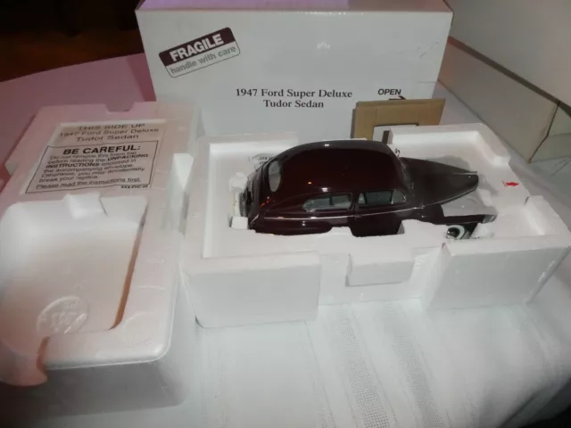 Danbury Mint 1947 Ford Super DeluxeTudor Sedan NEW INBOX!-NO COA-TAKEN OUT PICS.