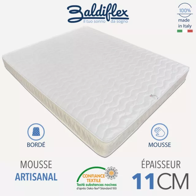 Matelas 90x190 cm "Easy Small" lit simple - Coton orthopédique Baldiflex