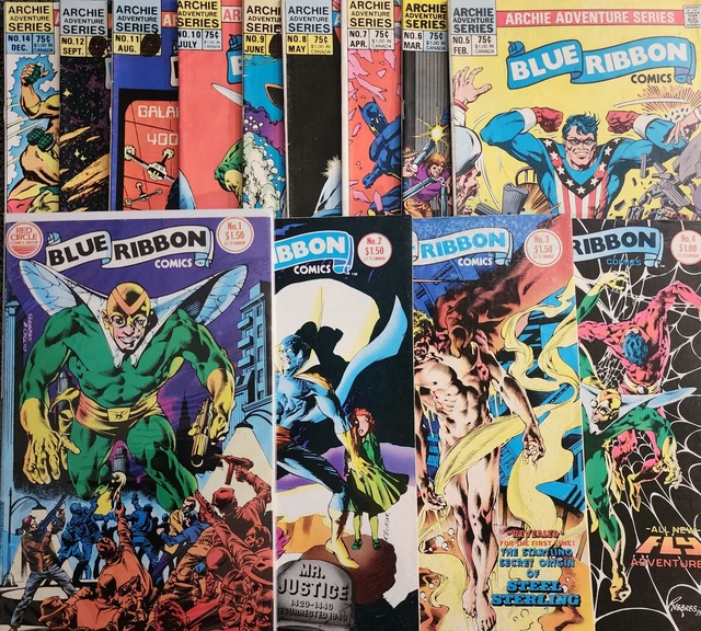 Blue Ribbon Comics #1-12 Red Circle Comics Group 1983 Archie Comics The Fly Key