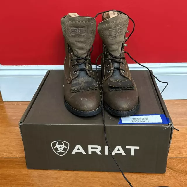 NIB Ariat Womens Heritage Lacer II Boots 10002147 Distressed Brown size 7 wide