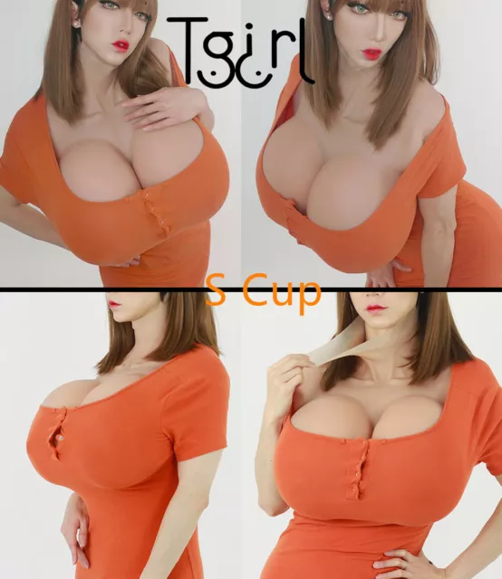 Tgirl S Cup transgenre énormes formes de poitrine silicone gros faux seins