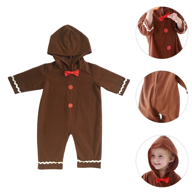 Combinaison Vêtements De Bébé Bonhomme En Pain D'épice Déguisement Cosplay Noël