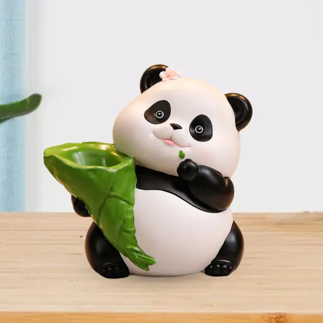 Figurine de Panda en résine, ornement de bureau créatif pour entrée, étagèr
