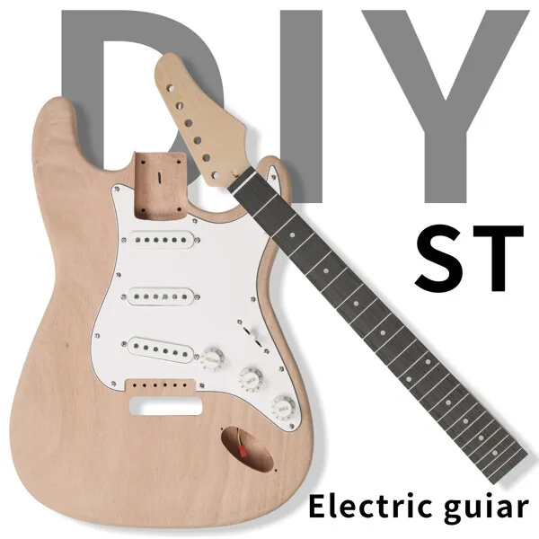 Build Your Own Custom Electric Guitar with Mahogany Body and Maple Neck