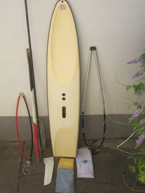 Windglider Surfbrett SUP mit Rigg Schwert 2 Segeln Stand up paddling Paddel