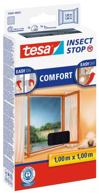 tesa Insect Stop COMFORT Fliegengitter anthrazit NUEVO