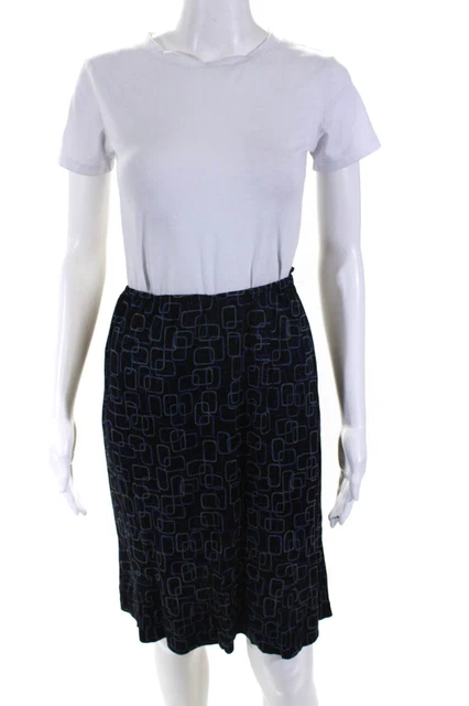 Diane Von Furstenberg Womens Stretch Waist Knee Length Pencil Skirt Purple Size6