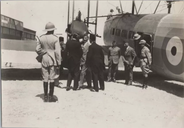Vickers Victoria King Faisal Of Iraq Arriving Egypt From Baghdad Vintage Photo