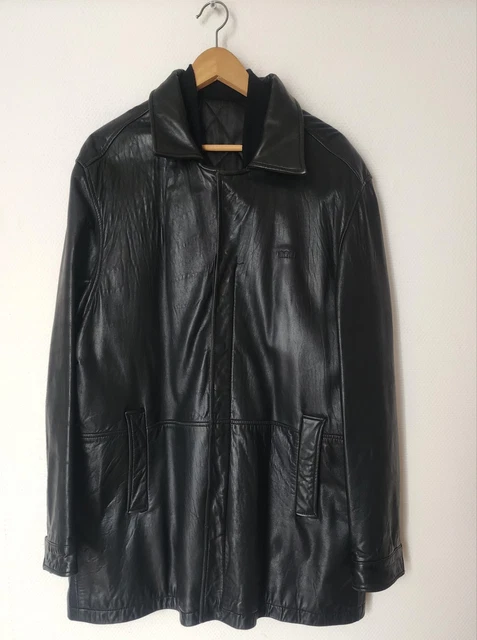 Manteau Homme Cerruti 1881 En Laine Noir - Taille 52 (XL) - Lining Cupro - Excellent état Occasion