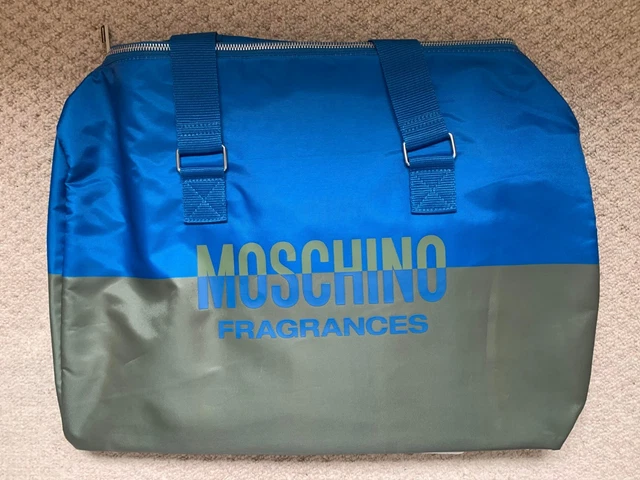 MOSCHINO FRAGRANCES BLUE Green Weekend Travel Bag with Dust 