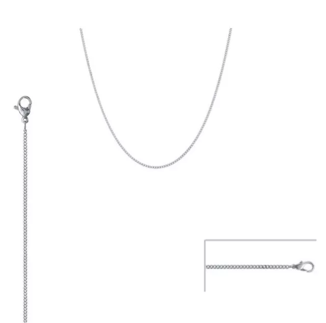 Chaine en Acier Inoxydable 50 cm Maille Gourmette 2,2 mm De Largeur