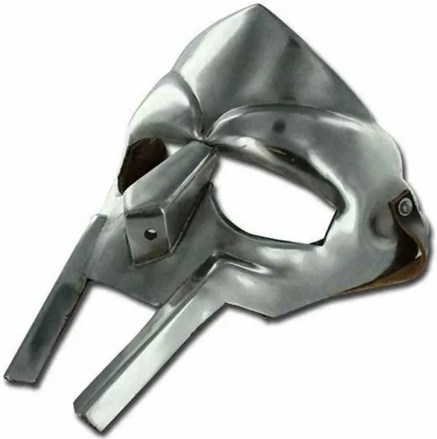 MF Doom Antique Gladiator Face Mask Helmet Hand Forged Sca Larp Helmet Armor