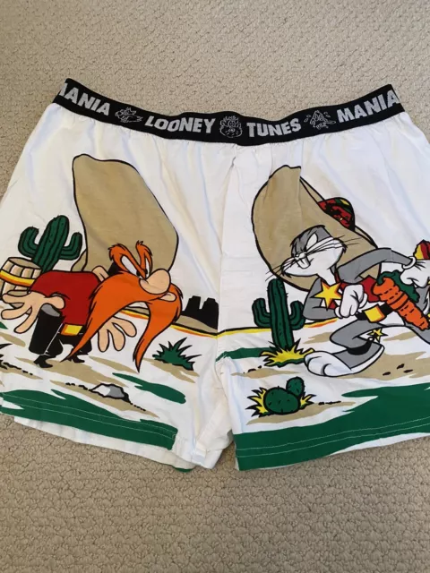 1996 Looney Tunes Mania Bugs Bunny and Yosemite Sam Cowboy Boxers