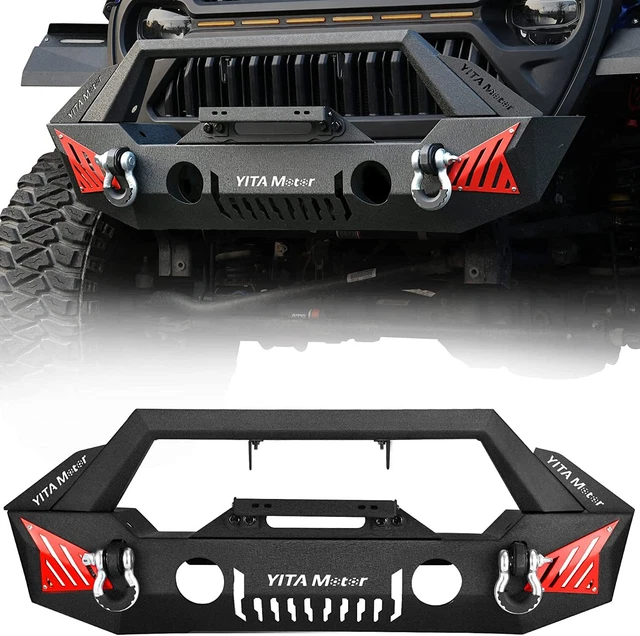 FRONT BUMPER STEEL for 20182024 Jeep Wrangler JL JLU w/ Winch Plate