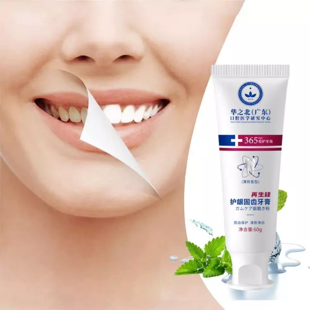 Pasta de dientes reafirmante protección gingival enzima aclarador respiración fresca