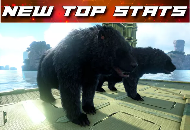 ARK Survival Evolved PS4 PS5 PVE New Top stats Black Deinonychus deino 1278  m