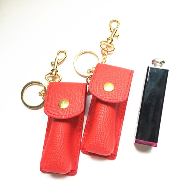 2 Pcs Voyage Porte-clés Pour Sac De Rangement Rouge À Lèvres