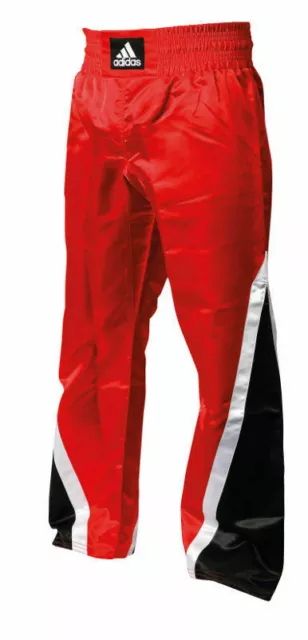 ADIDAS® Kickboxhose Kickboxen Hose Kickbox Thaiboxhose lang schwarz rot blau 3