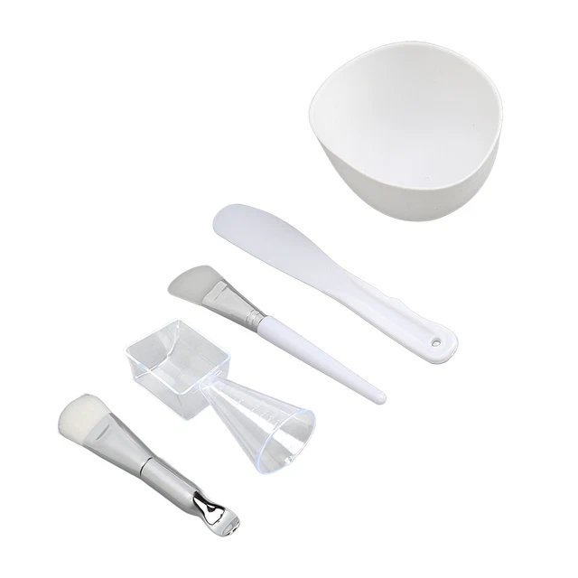 DIY Facial Mask Tool Silicone Brush Soft Bristle Brush Mixing Bowl Spatula TDM