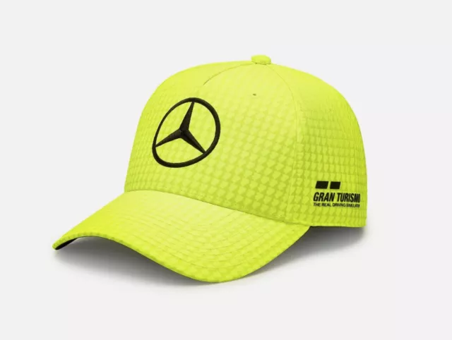 Mercedes AMG Petronas Special Edition Lewis Hamilton Canada GP Hat Neon Yellow