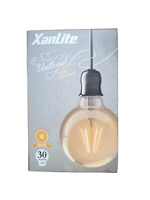 Ampoules LED vintage E27 3,8W/30W  Blanc chaud Ambrée 1800K Xanlite
