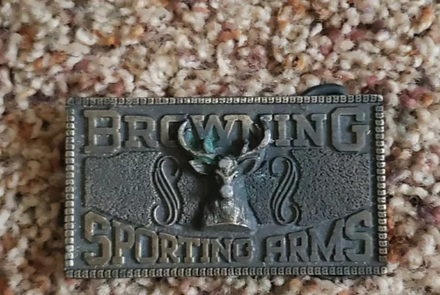 Browning Sporting Arms Brass Belt Buckle