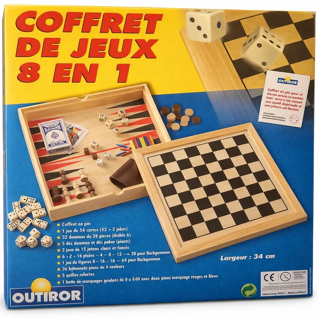 Jeu De Dames En Bois Qualité Premium – 2 Joueurs – Avec Notice – Occasion – Marque DAMSPEL