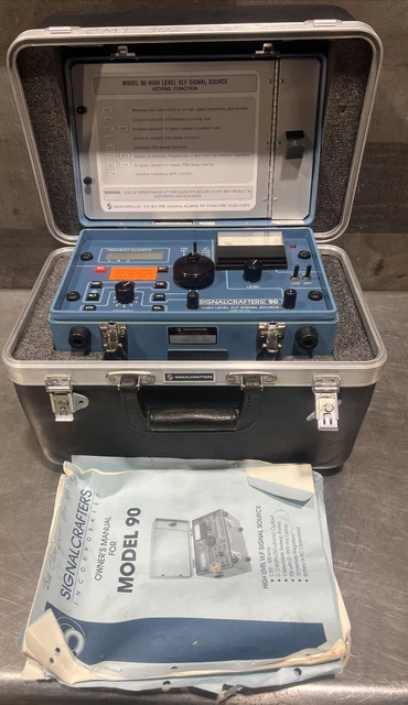 Signalcrafters model 90 HIGH LEVEL VLF SIGNAL SOURCE. Used Surplus