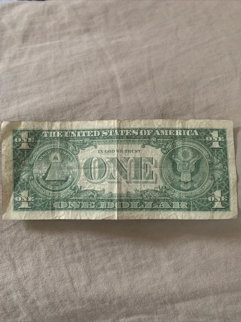 1957 STAR NOTE One Dollar Blue Seal Note Silver Certificate Old US Bill $1 Money