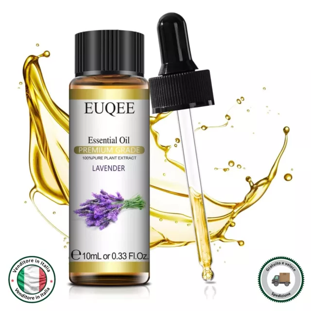 Olio Essenziale Lavanda 10Ml- 100% Olio Di Lavanda Bio Puro Di Grado Terapeutico