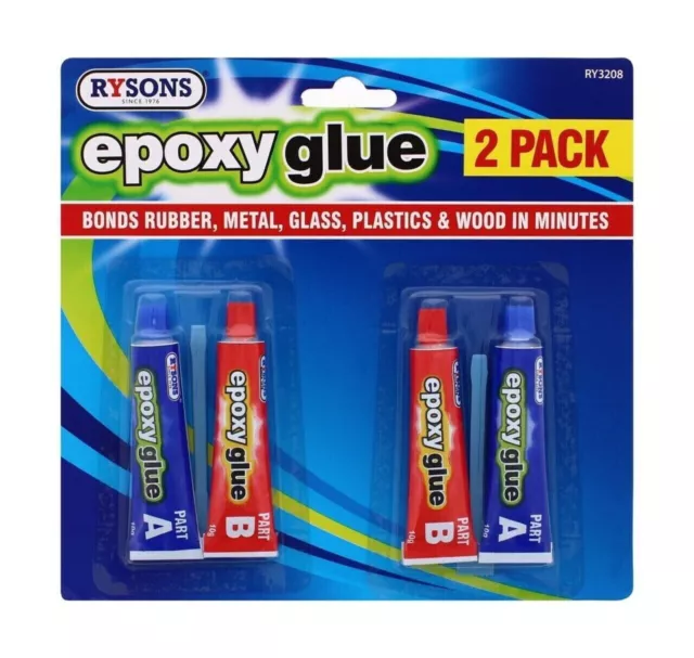 Rysons Epoxy Permanent Adhesive Resin & Hardener Glue Metal,Plastic,Glass,Wood