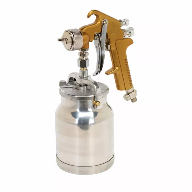 Sealey / Siegen Spray Gun Suction Feed 1.7mm Suits Water based or Solvent Paint