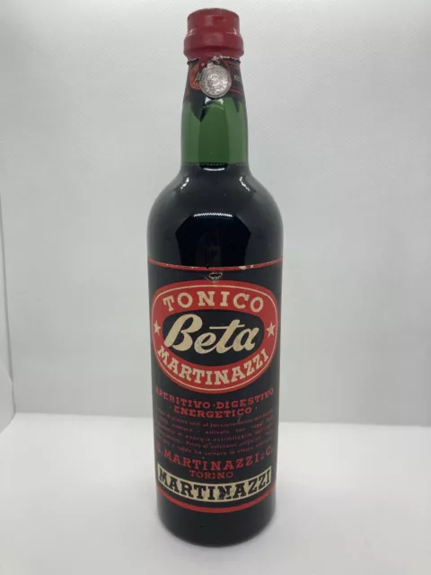 Liquore Tonico Martinazzi Beta aperitivo 1 Lt 21% sigillo Stella Anni 50s