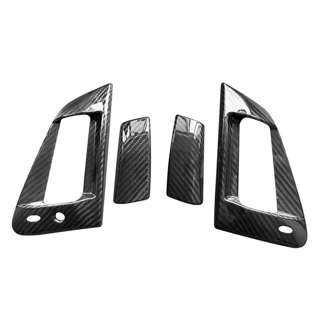 Coque Poignée De Porte Style Fibre De Carbone Pour BMW Série 1 (E81 E82 E87 E88 2007-2011) - 2 Pièces, Adhésif 3M Inclus