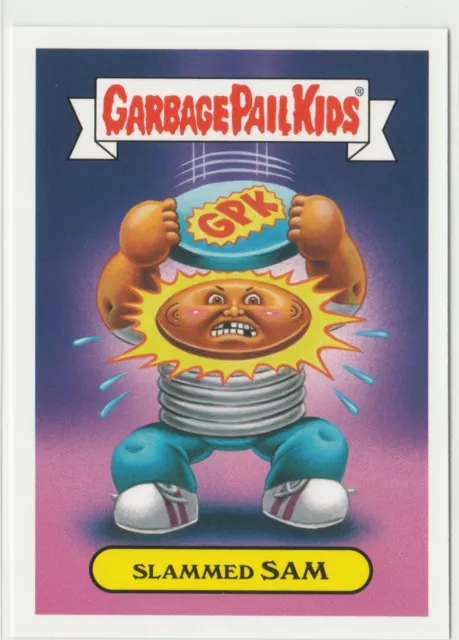 2019 Topps Garbage Pail Kids We Hate The '90s Slammed Sam Pogs milk cap GPK 2560