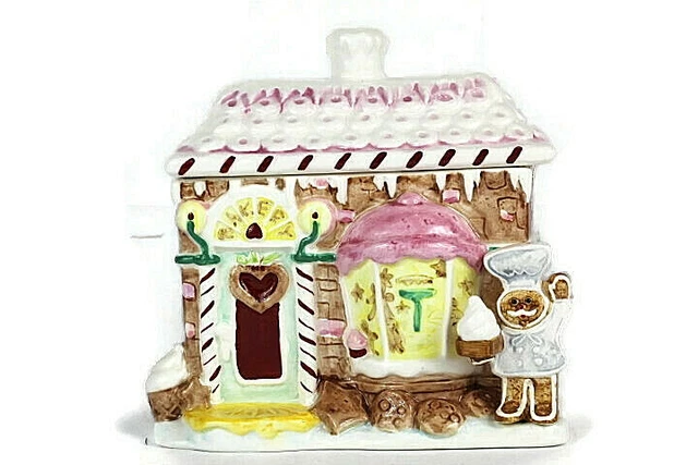 Schmid 1993 Gingerbread Junction Ginger Snap Cookie Jar