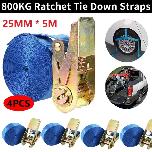 Sealey Self Securing Ratchet Straps 25mm x 4.5m 800kg TD08045E main image 0
