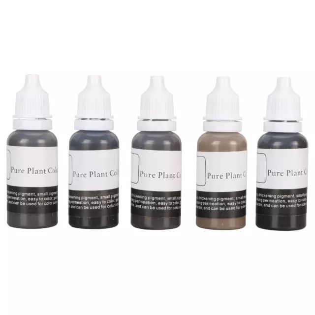 5pcs 15ml Tattoo Ink Set High Concentration Easy Coloring Microblading GFL