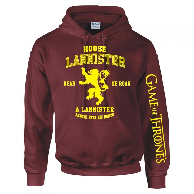 Game Of Thrones " Casa Lannister " Felpa con Cappuccio