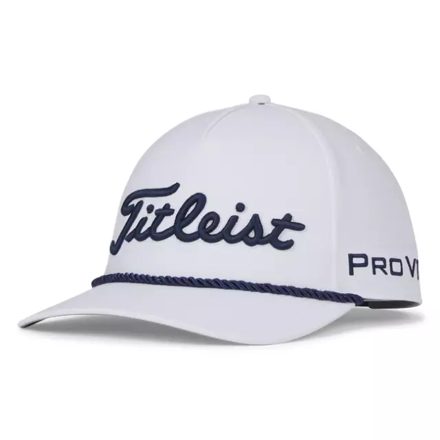 Titleist Tour Rope Men's Golf Hat NEW White Navy TA23ATR-14