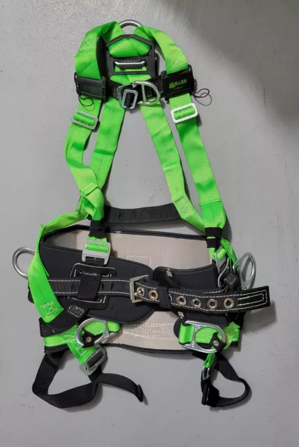 Honeywell Miller P950-7/Xxlgn Full Body Harness, Vest Style, 2Xl, Polyester,