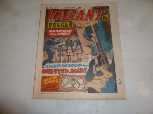 VALIANT & VULCAN Comic - Date 15/05/1976 - (Middle pages missing)