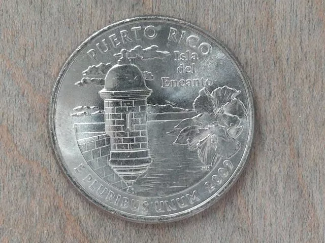 2009 P Puerto Rico U.S. Territory Quarter Actual Coin # 3