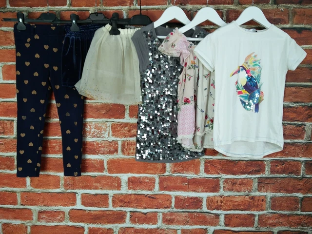 Girls Bundle Aged 5-6 Years Next Zara Etc Party Sparkle T-Shirt Tutu Short 116Cm