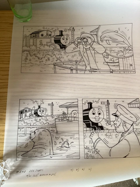 ORIGINAL INK LINE Drawing Illustration Thomas The Tank Engine For ...