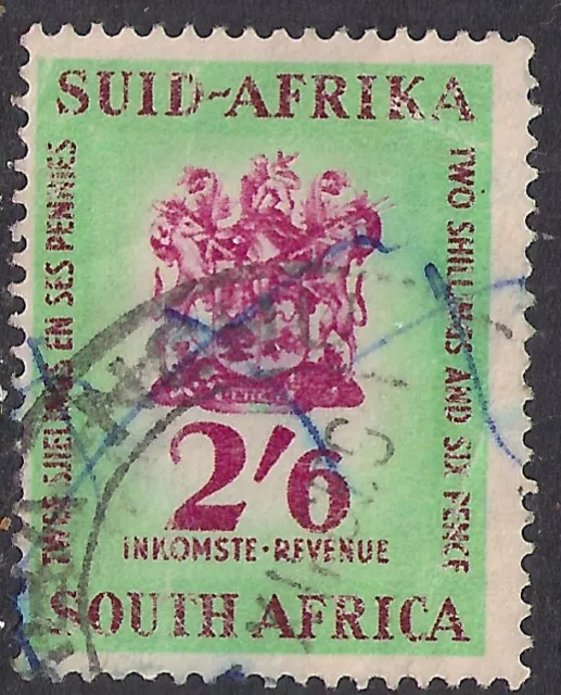 South Africa 1946 KGV1 2/-6d Revenue fine used  ( D1302 )