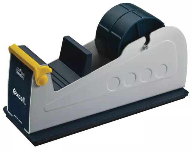 T.R.U. ET-227 Blue/Grey Premium Steel Desk Top Tape Dispenser: 2 in. wide (Twin)