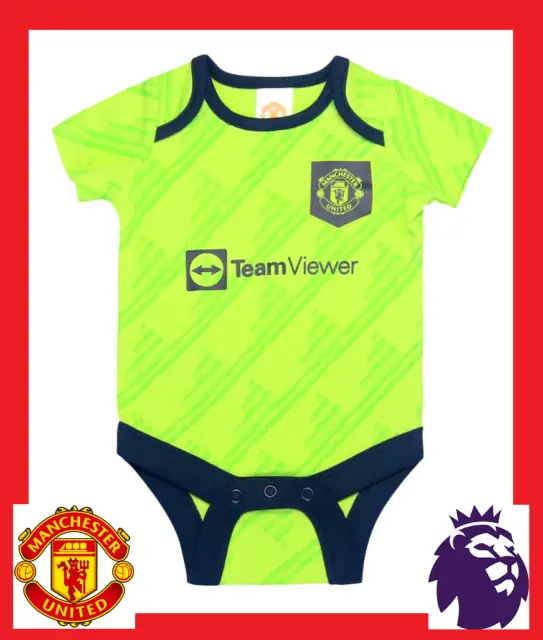 ⚽️Manchester United FC⚽️Authentic⚽️Babys Third Kit Vest⚽️12-18 Months⚽️New⚽️17⚽️